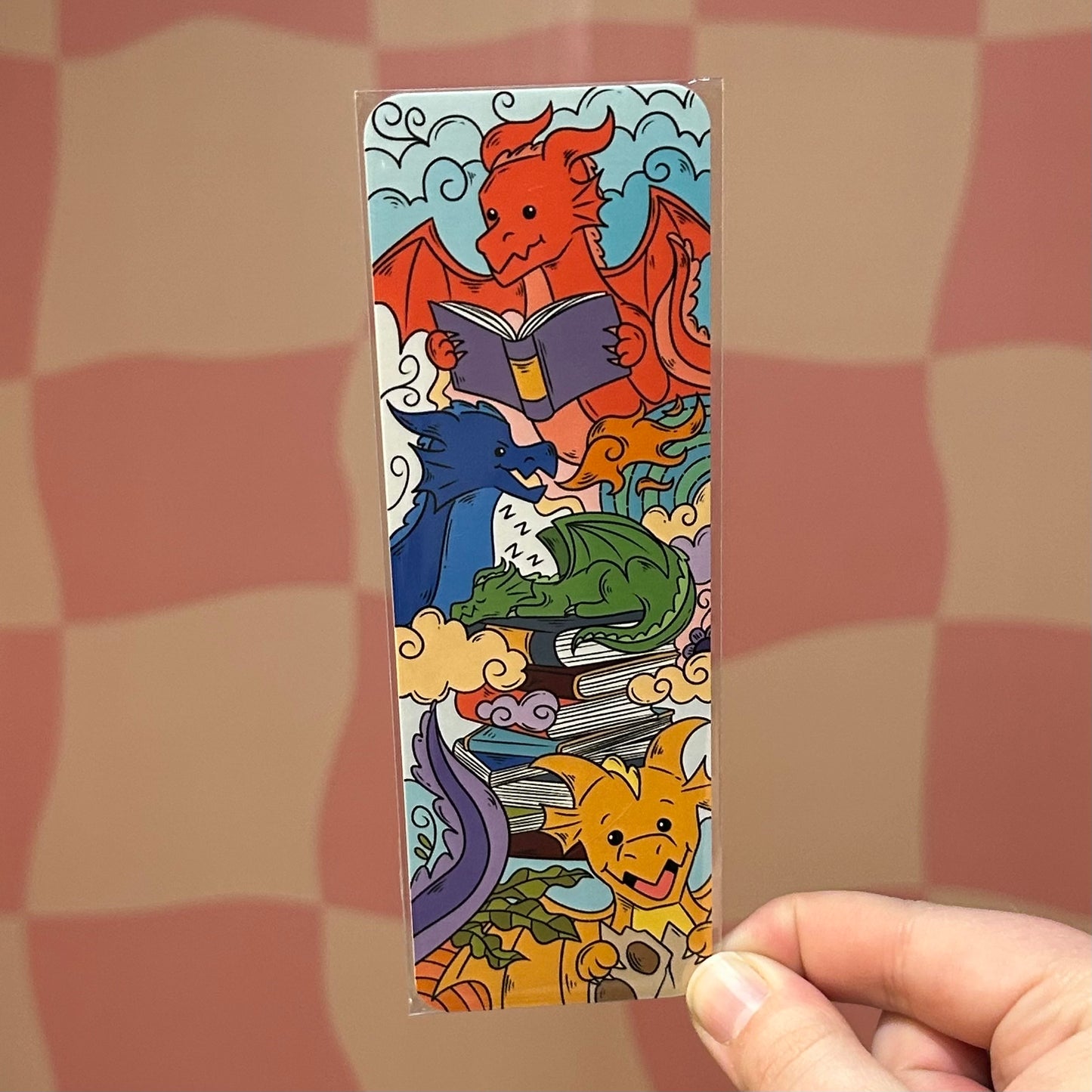 Bookmark - Reading Dragon Pile
