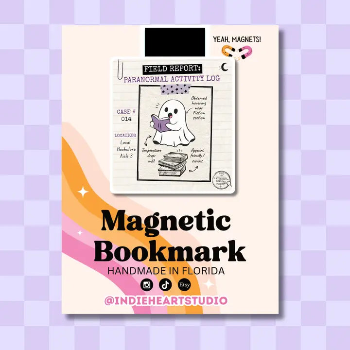 Magnetic Bookmark - Paranormal Activity Log