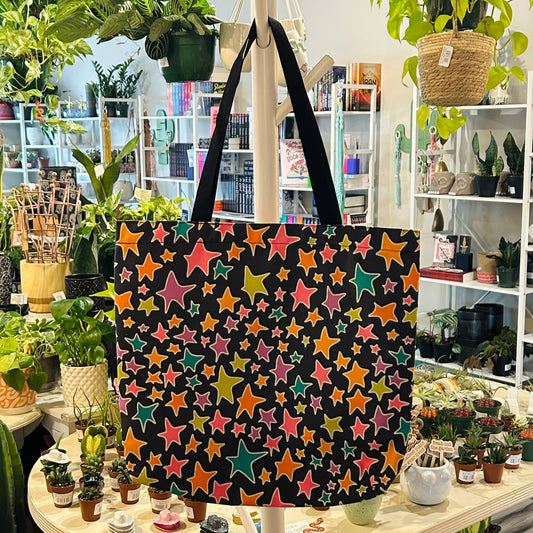 Canvas Tote - Funky Stars