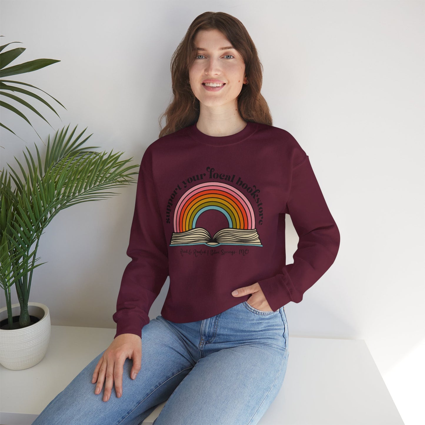 Support Your Local Bookstore Crewneck Sweatshirt