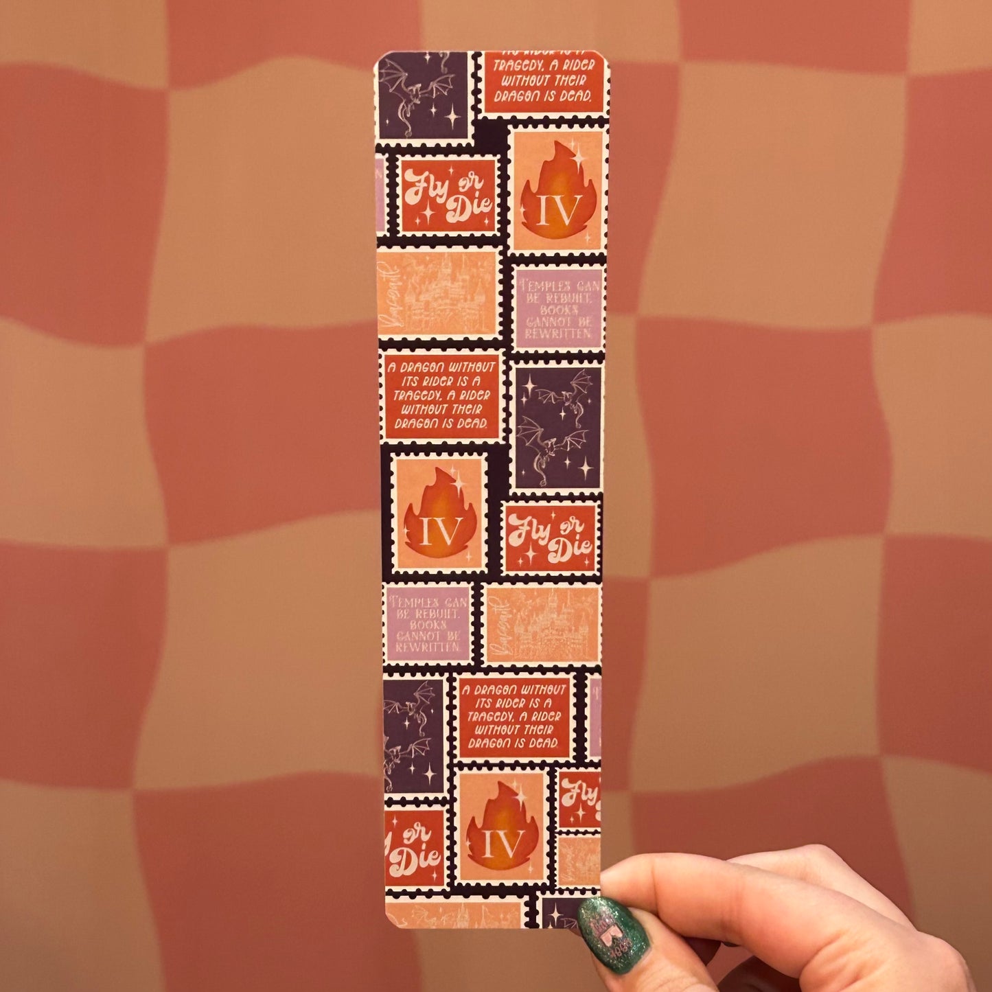 Bookmark - Fourth Wing Stamps