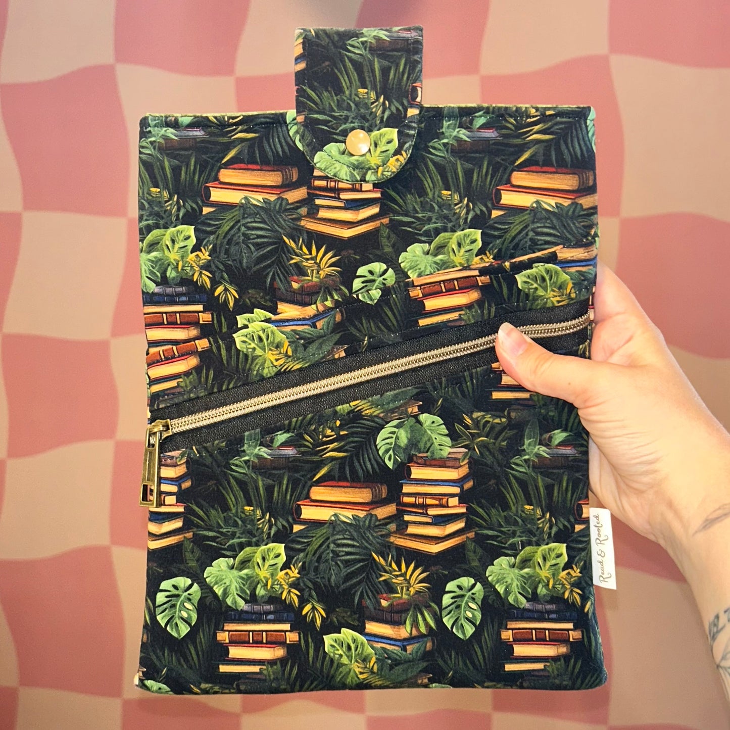 Tropical Book Stacks Book Sleeve PREORDER
