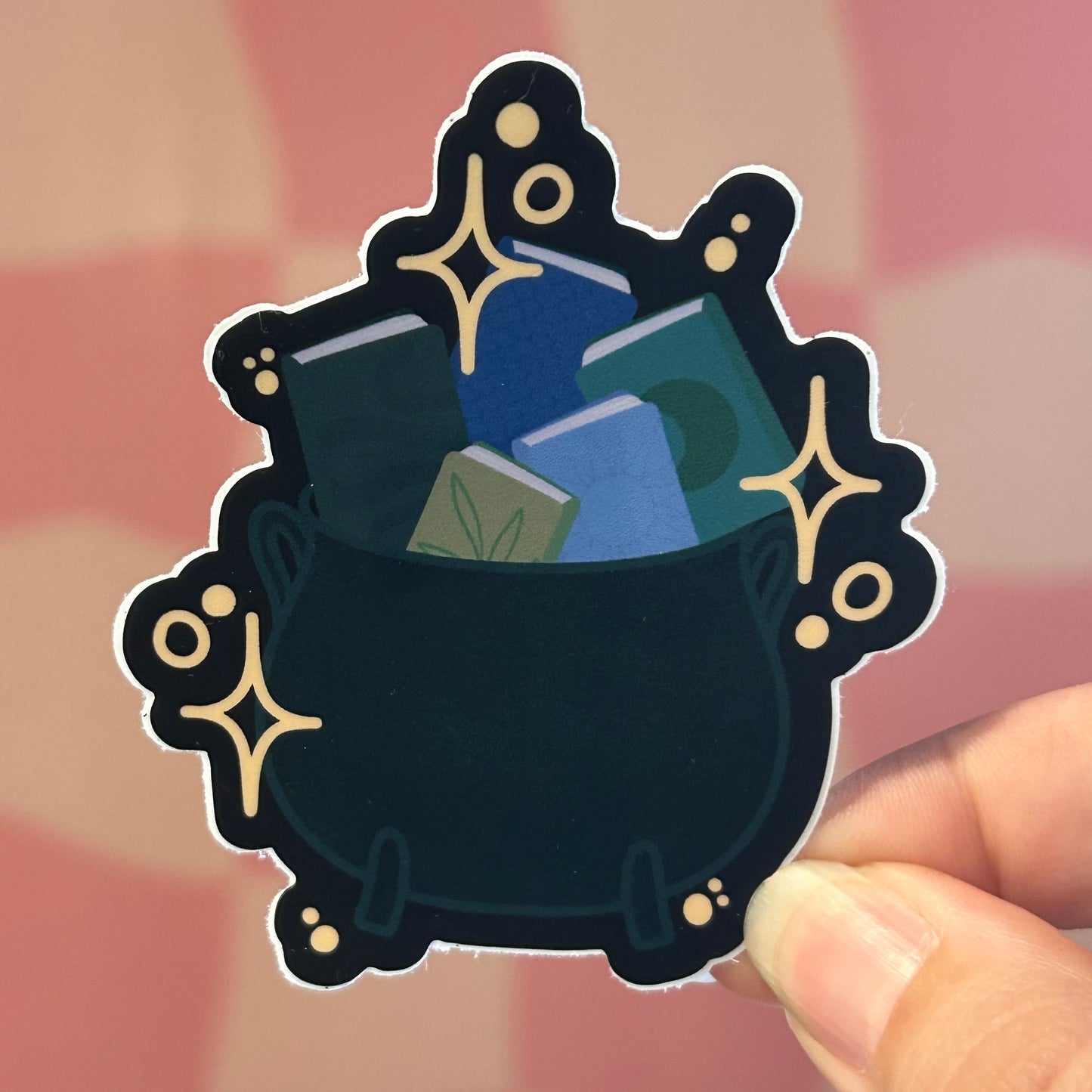 Sticker - Cauldron Books Blue