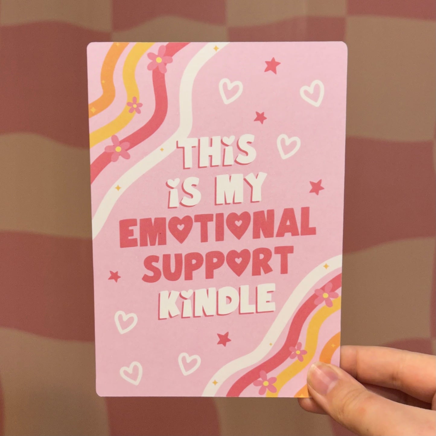 Kindle Insert - This Is My Emotional Support Kindle