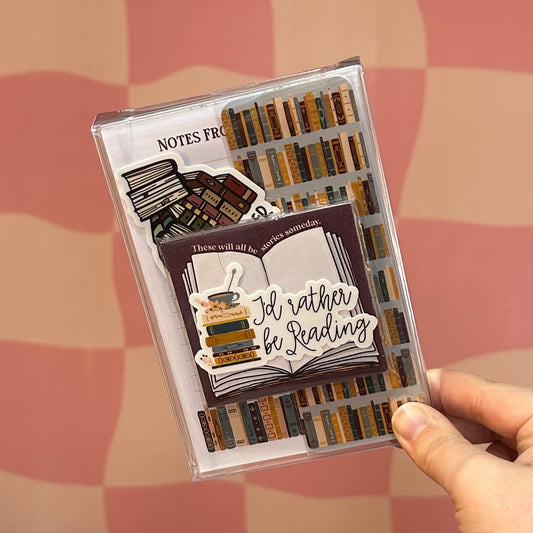 Stationery Set - Vintage Book Lover