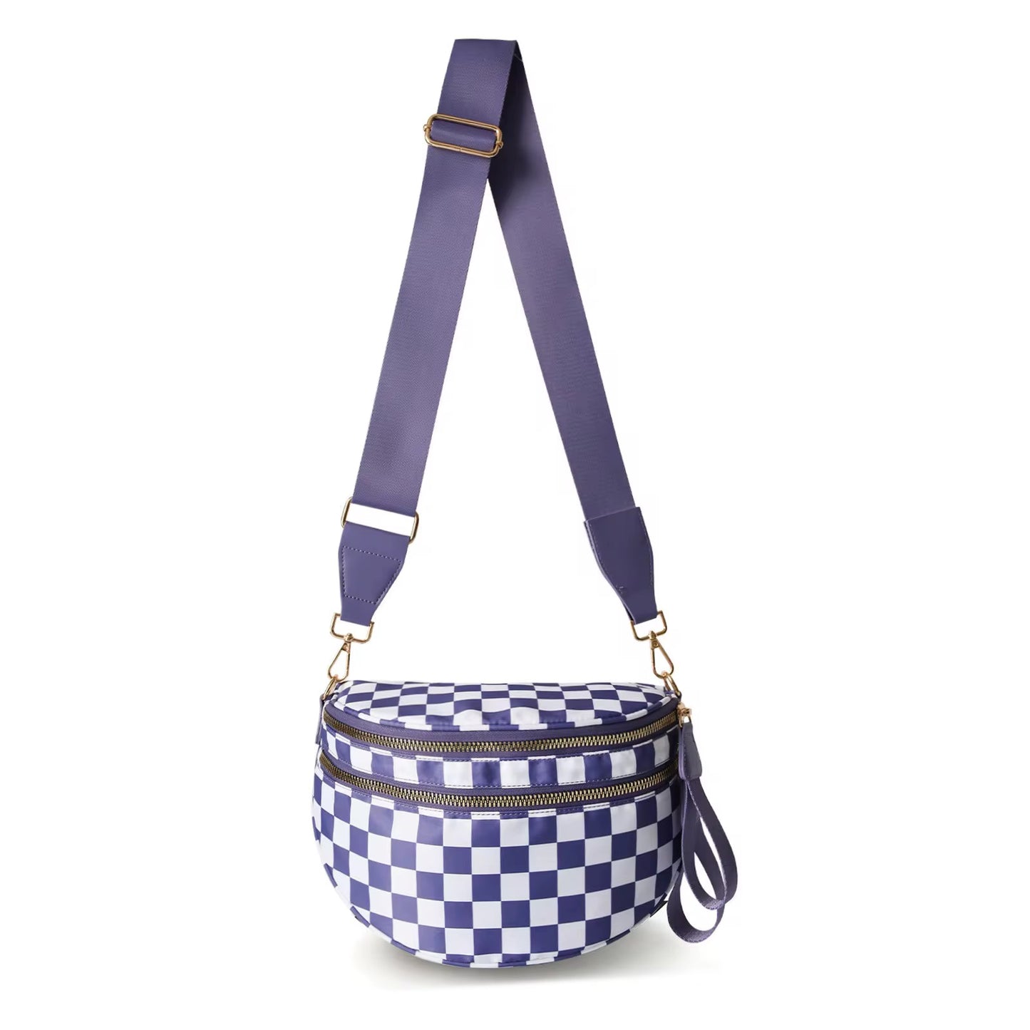 Bag - Checkered Crossbody Kindle Bag