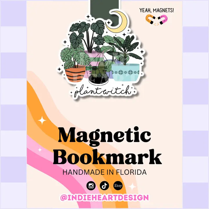 Magnetic Bookmark - Plant Witch