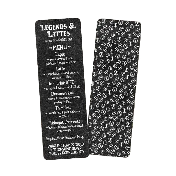 Bookmark - Legends & Lattes Menu (Legends & Lattes)