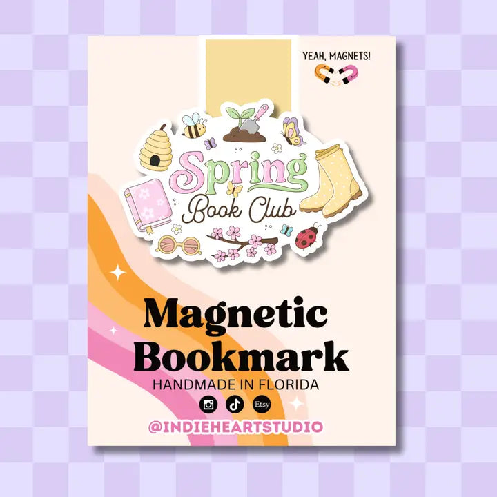 Magnetic Bookmark - Spring Book Club