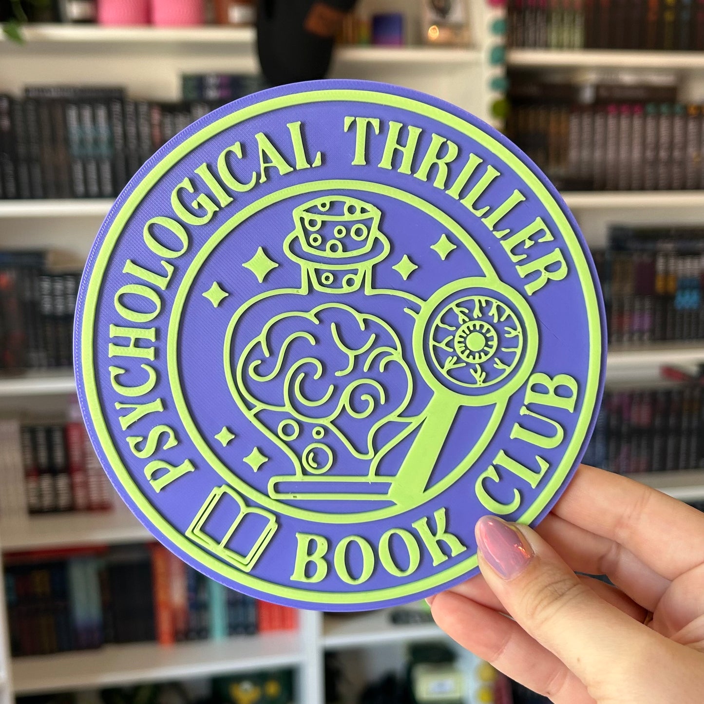 3D Print - Psychological Thriller Book Club Sign