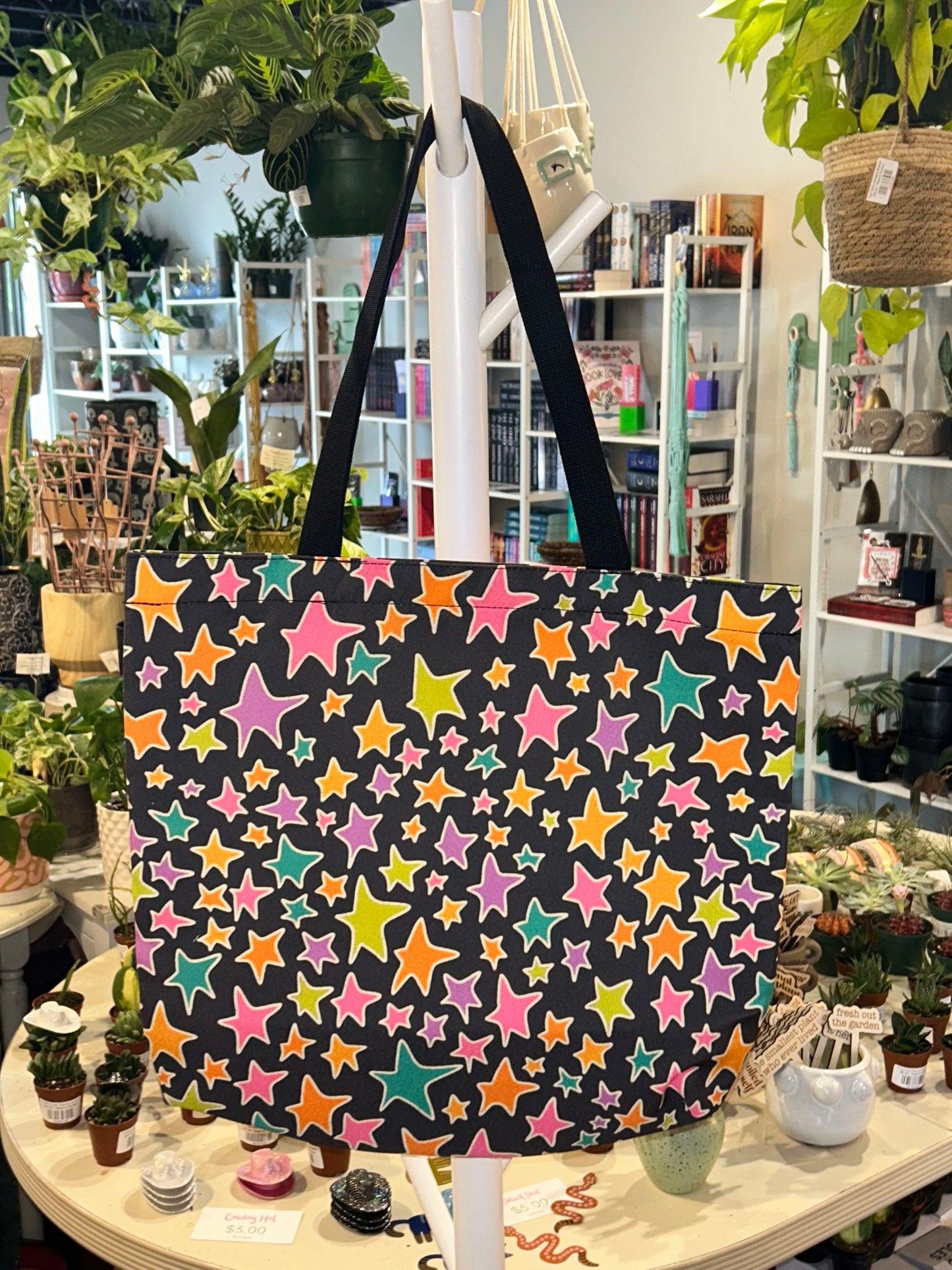 Canvas Tote - Funky Stars