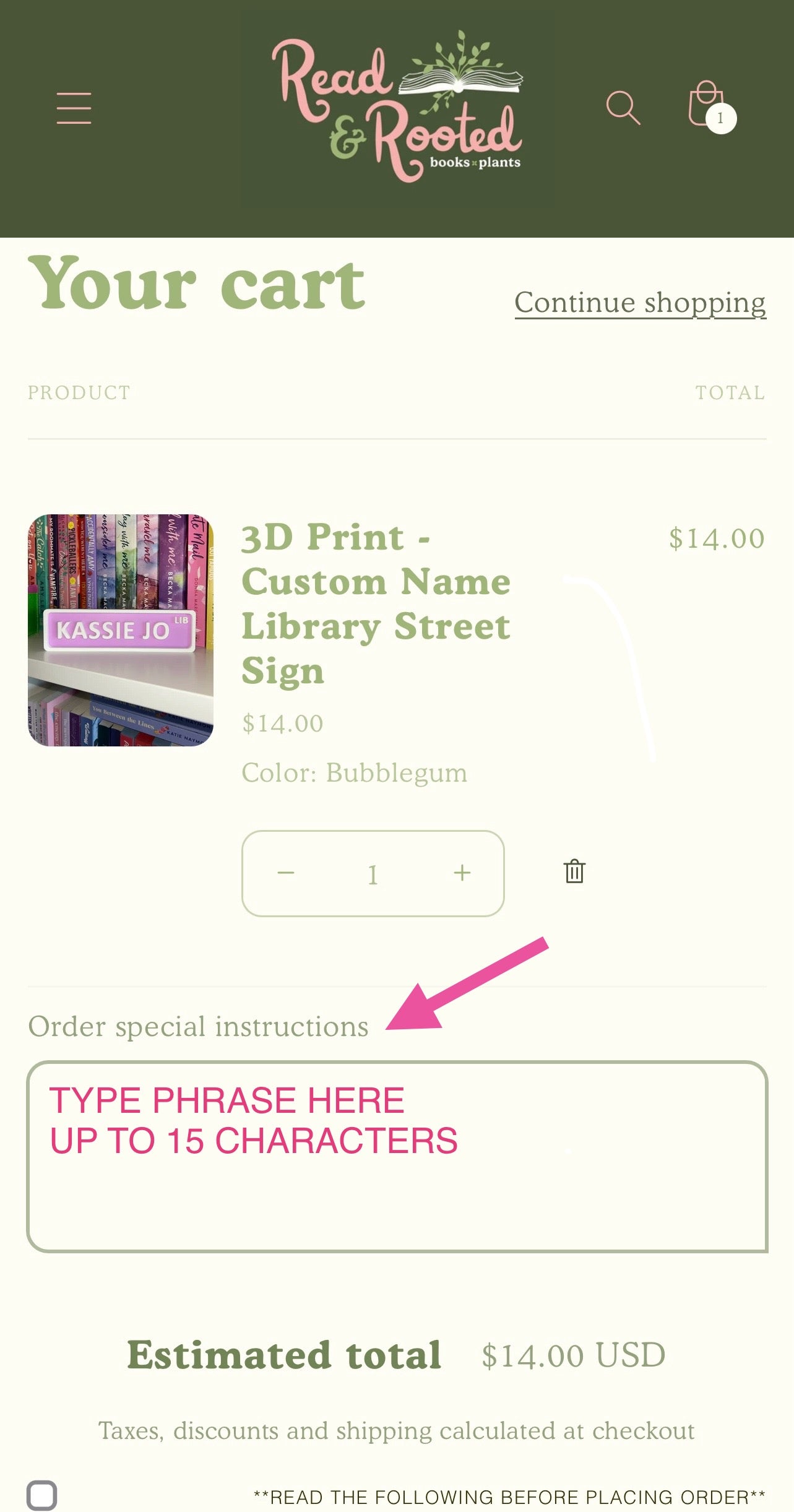 3D Print - Full Custom Bookish Street Sign