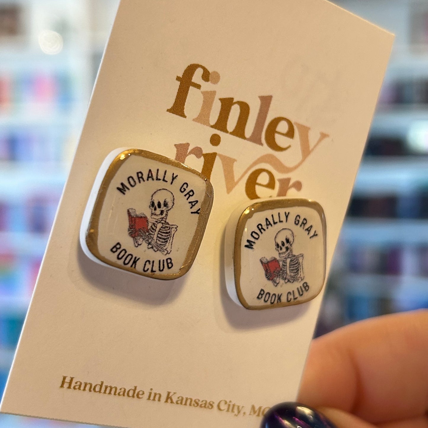 Morally Gray Book Club Earrings