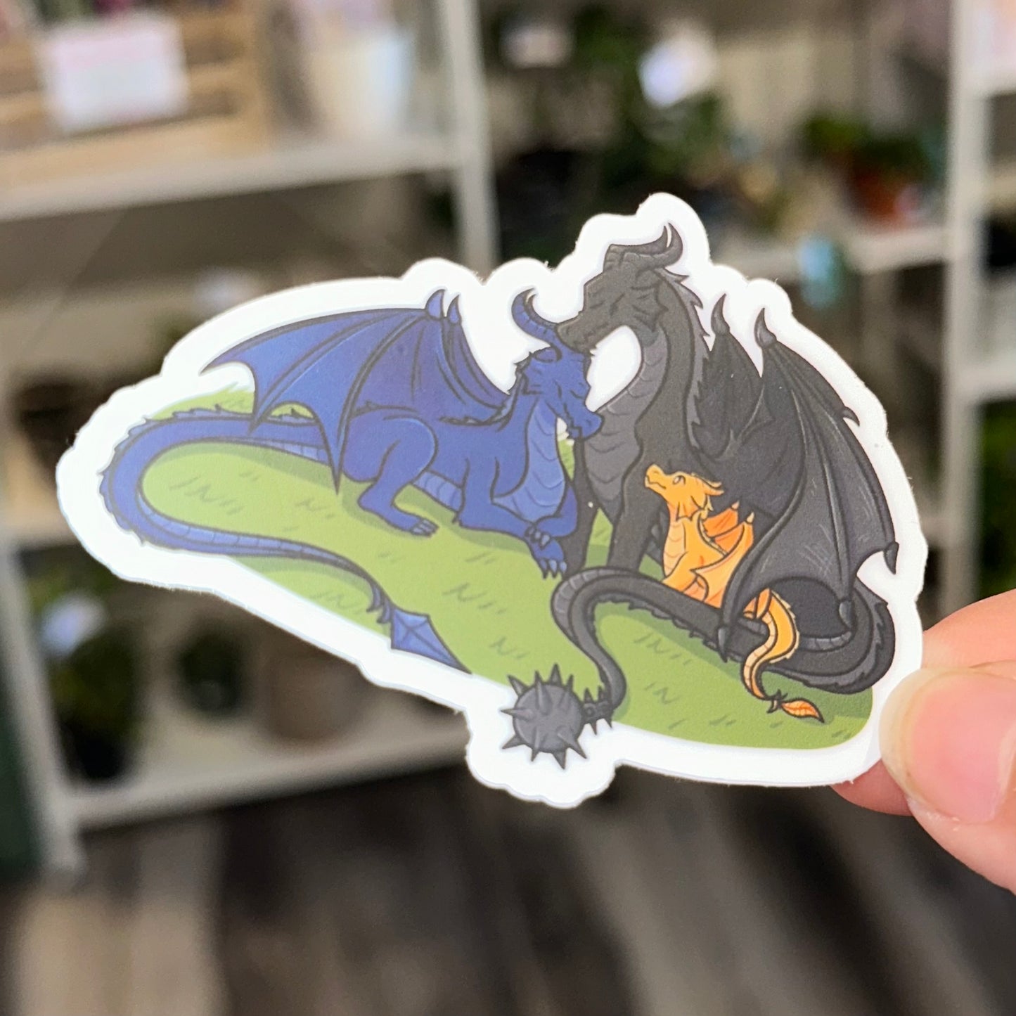 Sticker - Tairn, Sgaeyl, and Andarna (Fourth Wing)