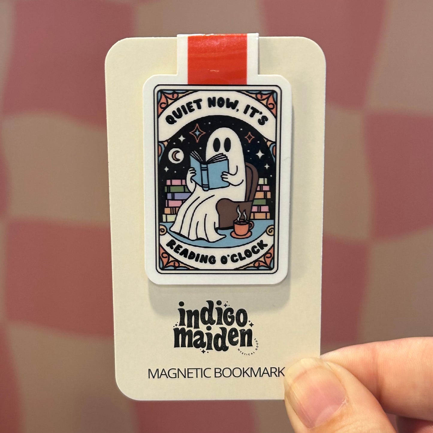 Magnetic Bookmark - Quiet Now, It's Reading O'Clock
