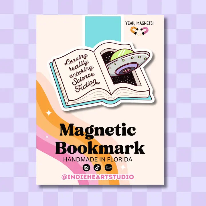 Magnetic Bookmark - Sci-Fi Book