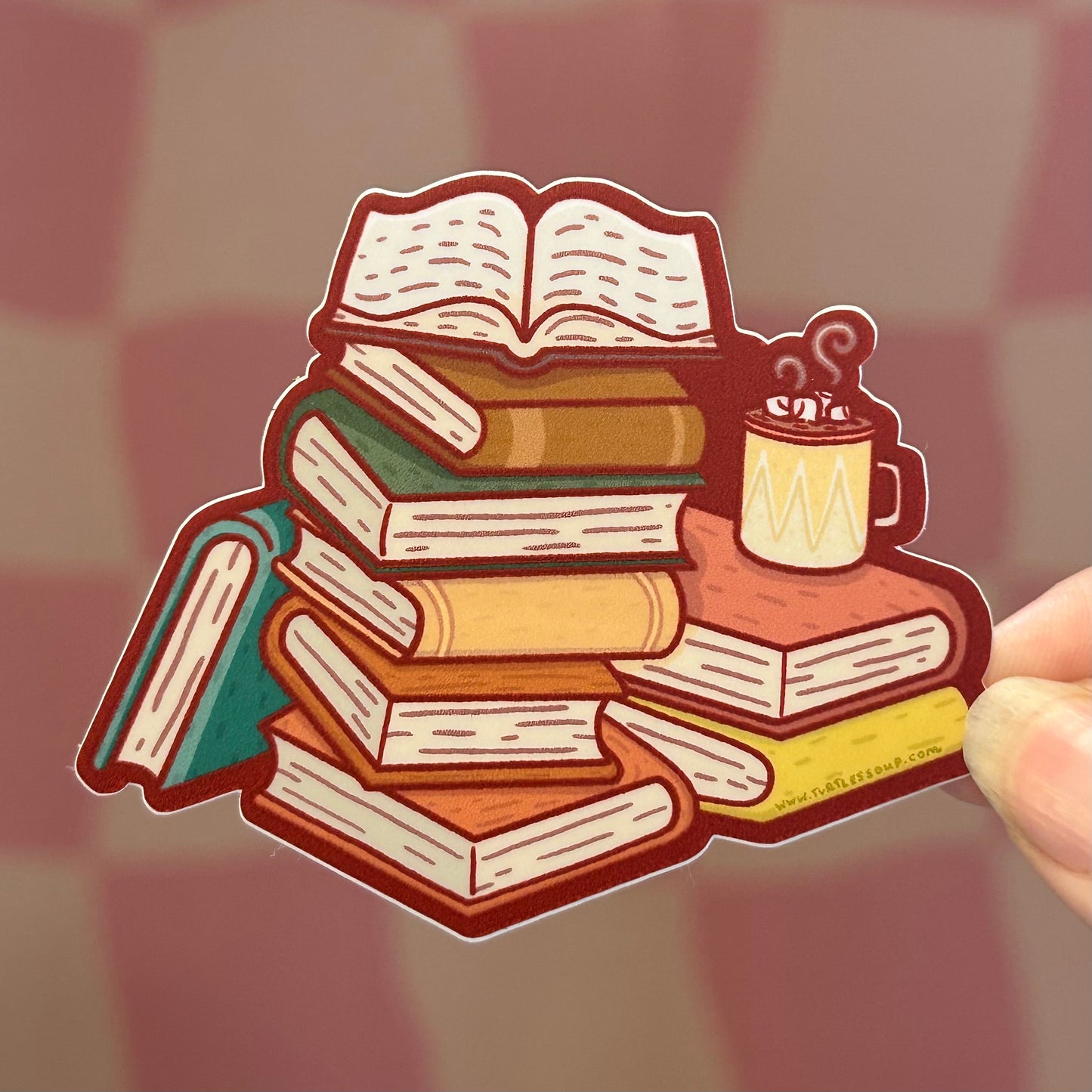 Sticker - Cozy Book Stack