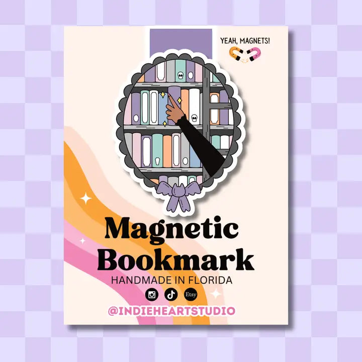 Magnetic Bookmark - Spooky Season Bookshelf