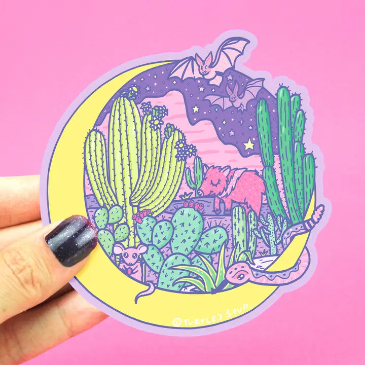 Sticker - Desert Moon Landscape