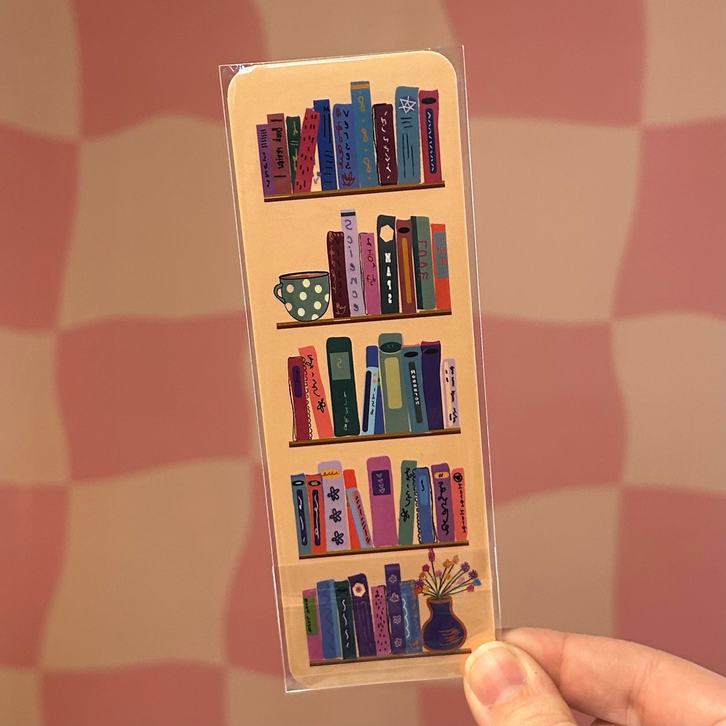 Bookmark - When I Think About Books I Touch My Shelf