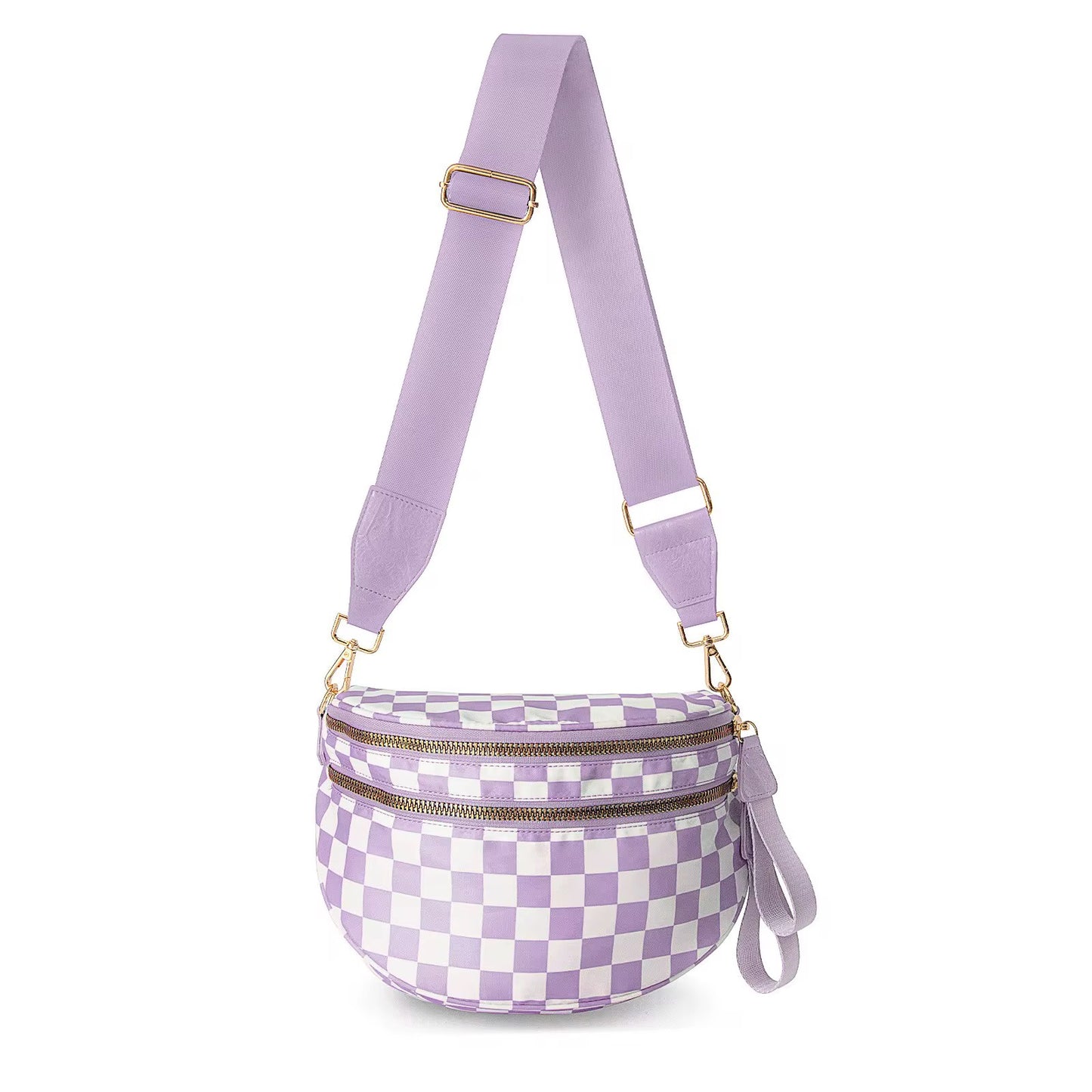 Bag - Checkered Crossbody Kindle Bag