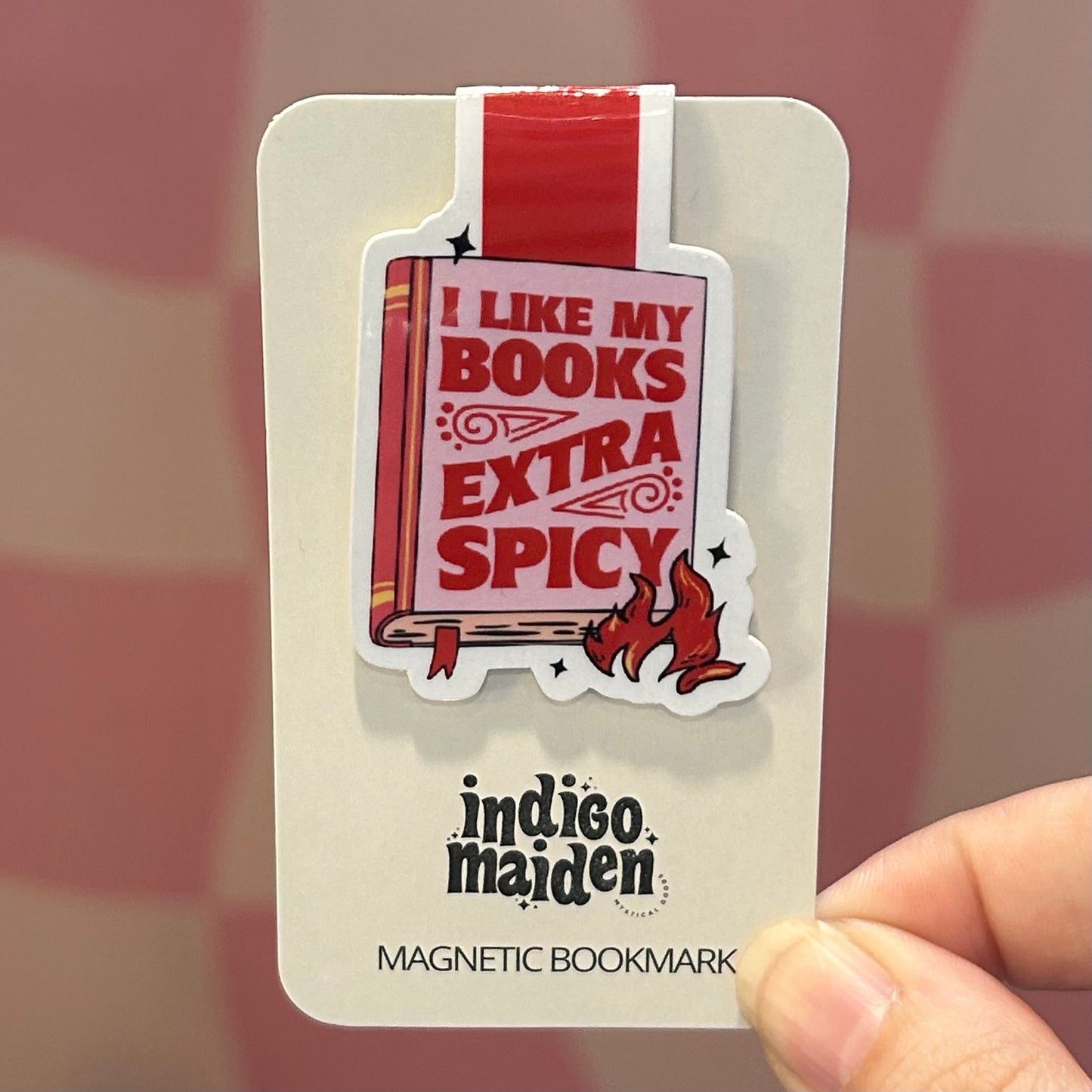 Magnetic Bookmark - I Like My Books Extra Spicy