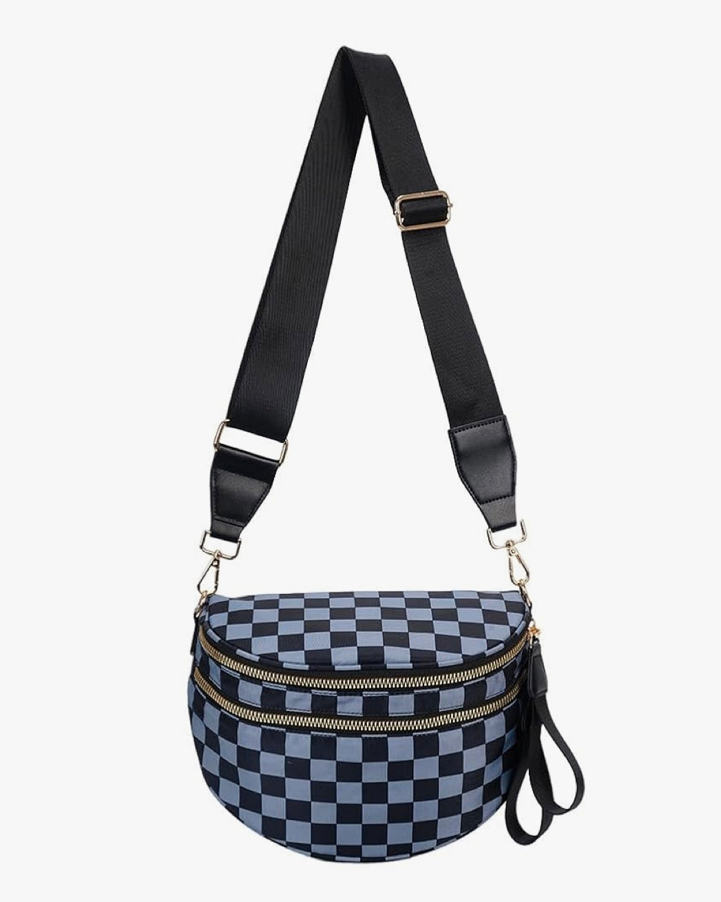 Bag - Checkered Crossbody Kindle Bag