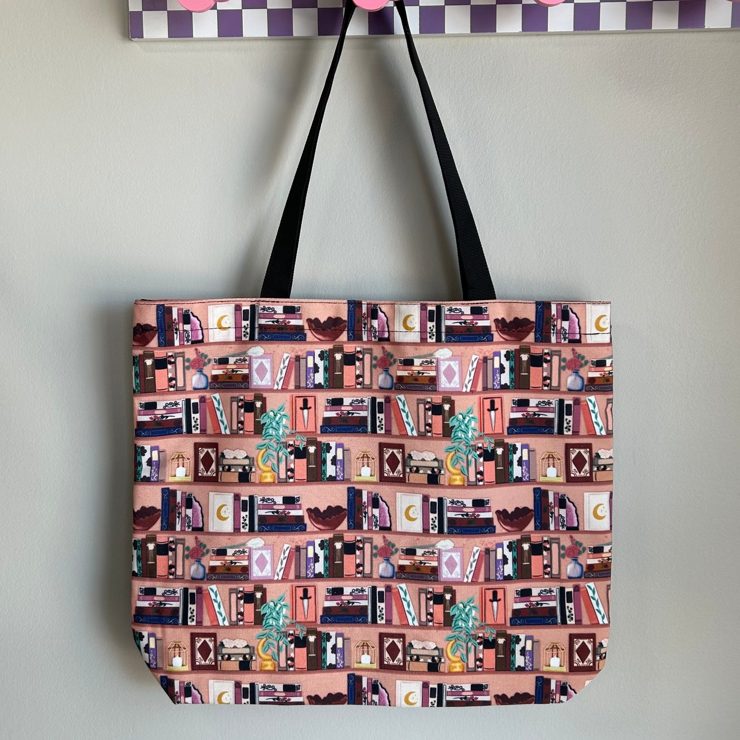 Canvas Tote - Peachy Bookshelf