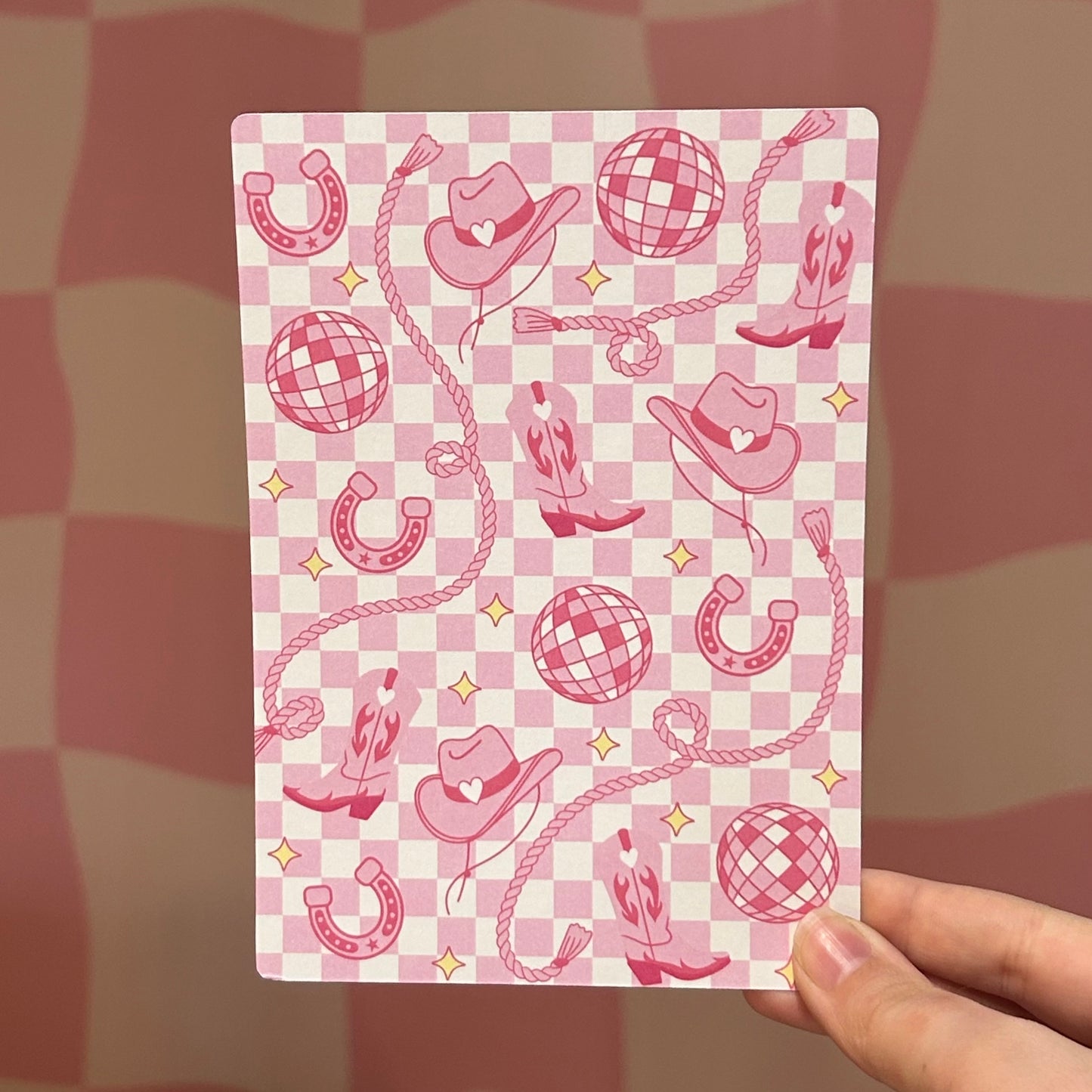 Kindle Insert - Pink Cowgirl