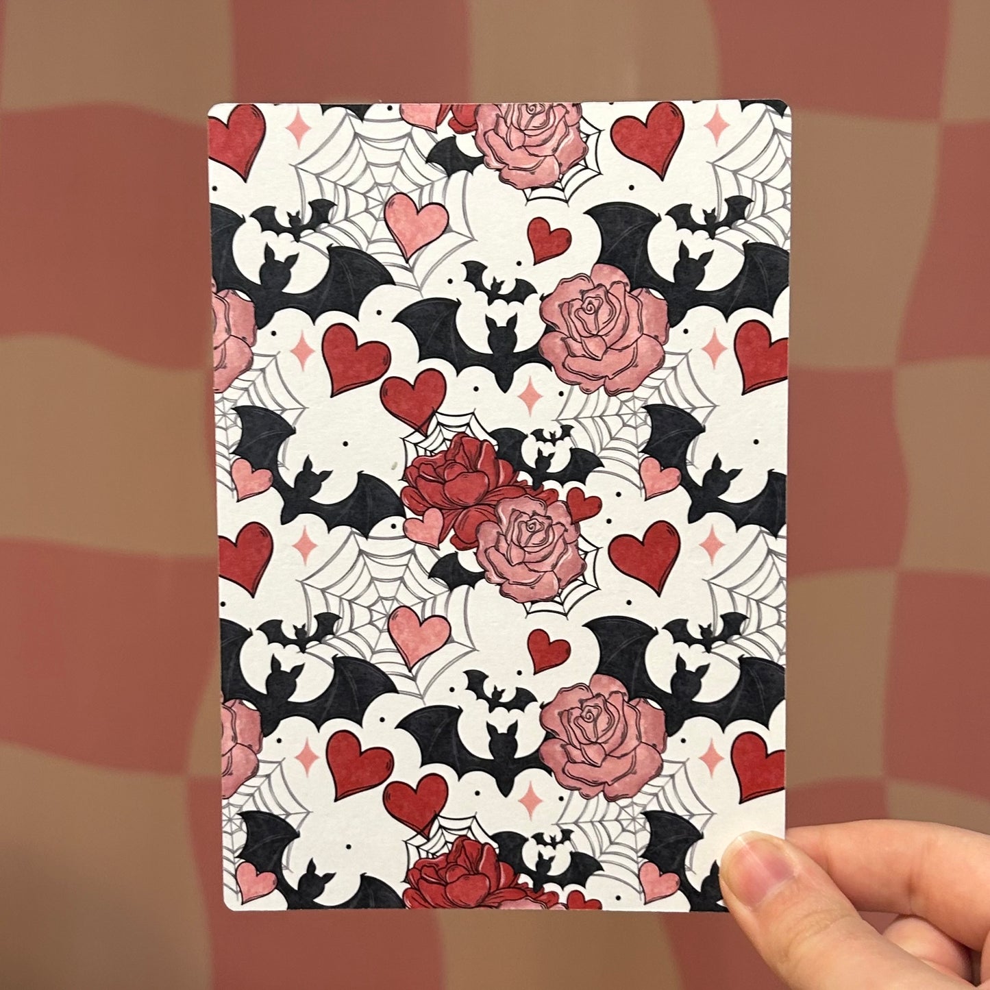 Kindle Insert - Bats and Roses