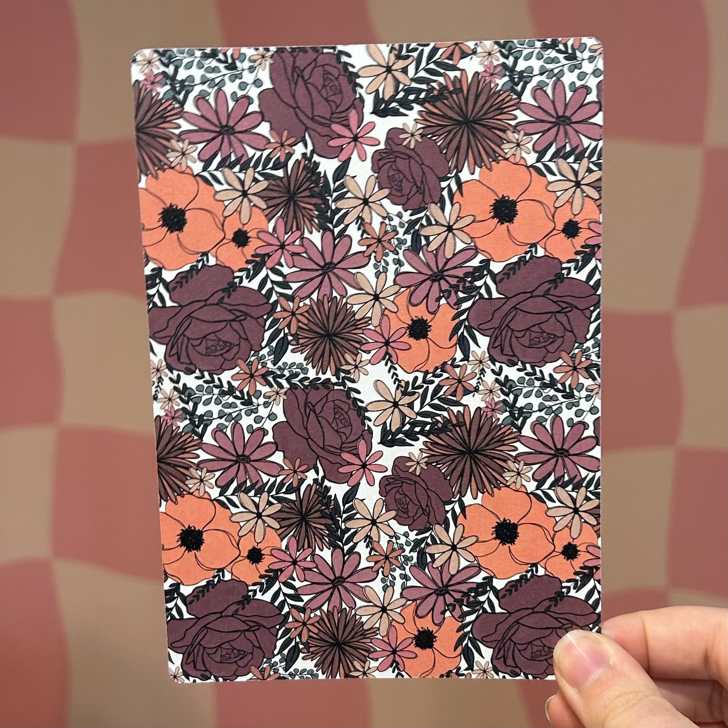 Kindle Insert - Dusty Rose Floral