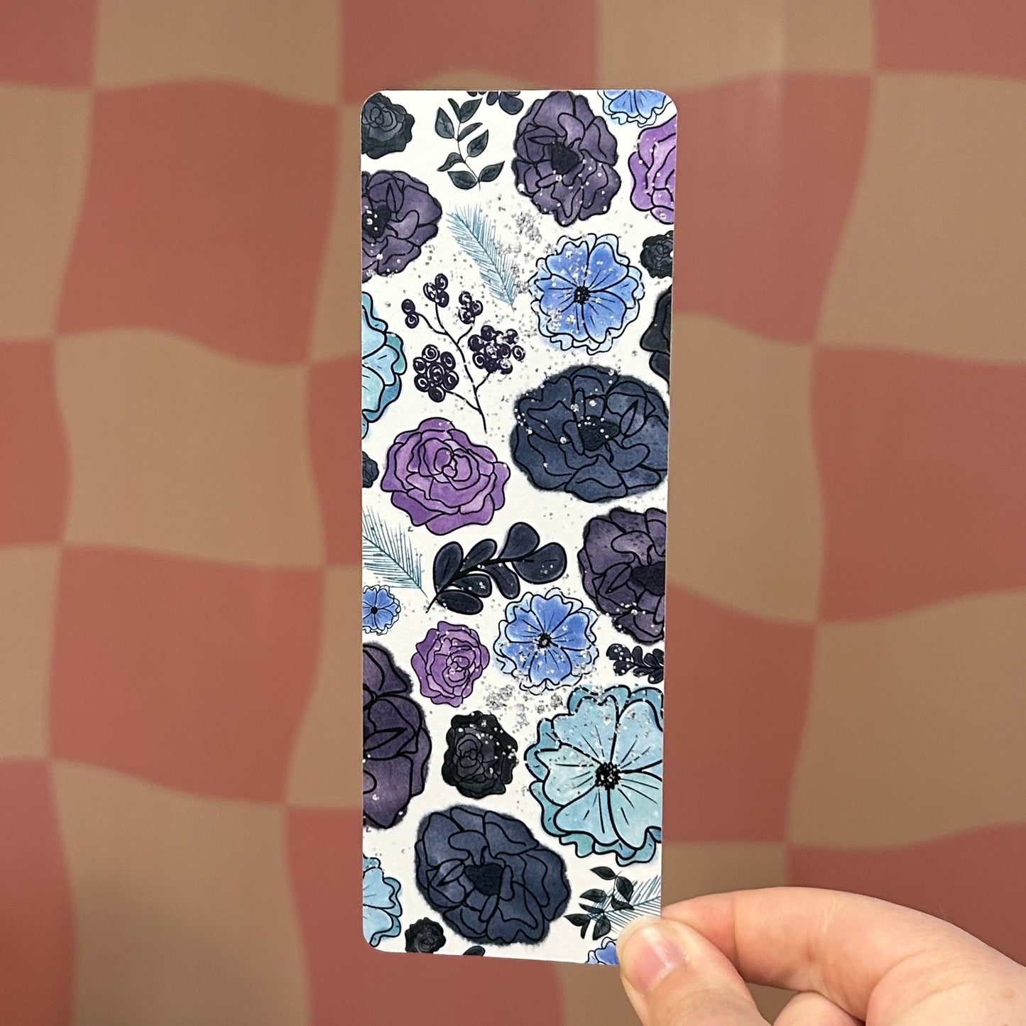 Bookmark - Blues Floral