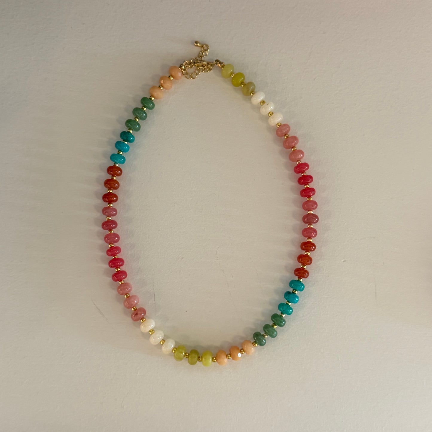 Boho Sunset Beaded Necklace
