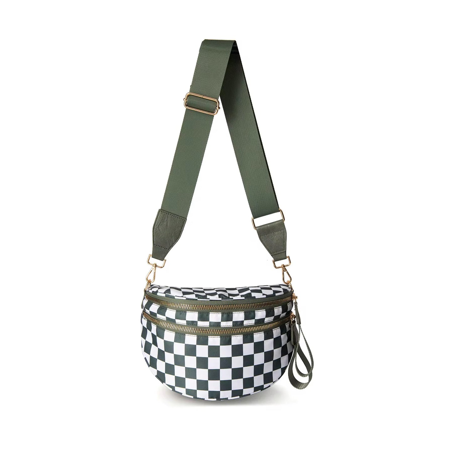 Bag - Checkered Crossbody Kindle Bag