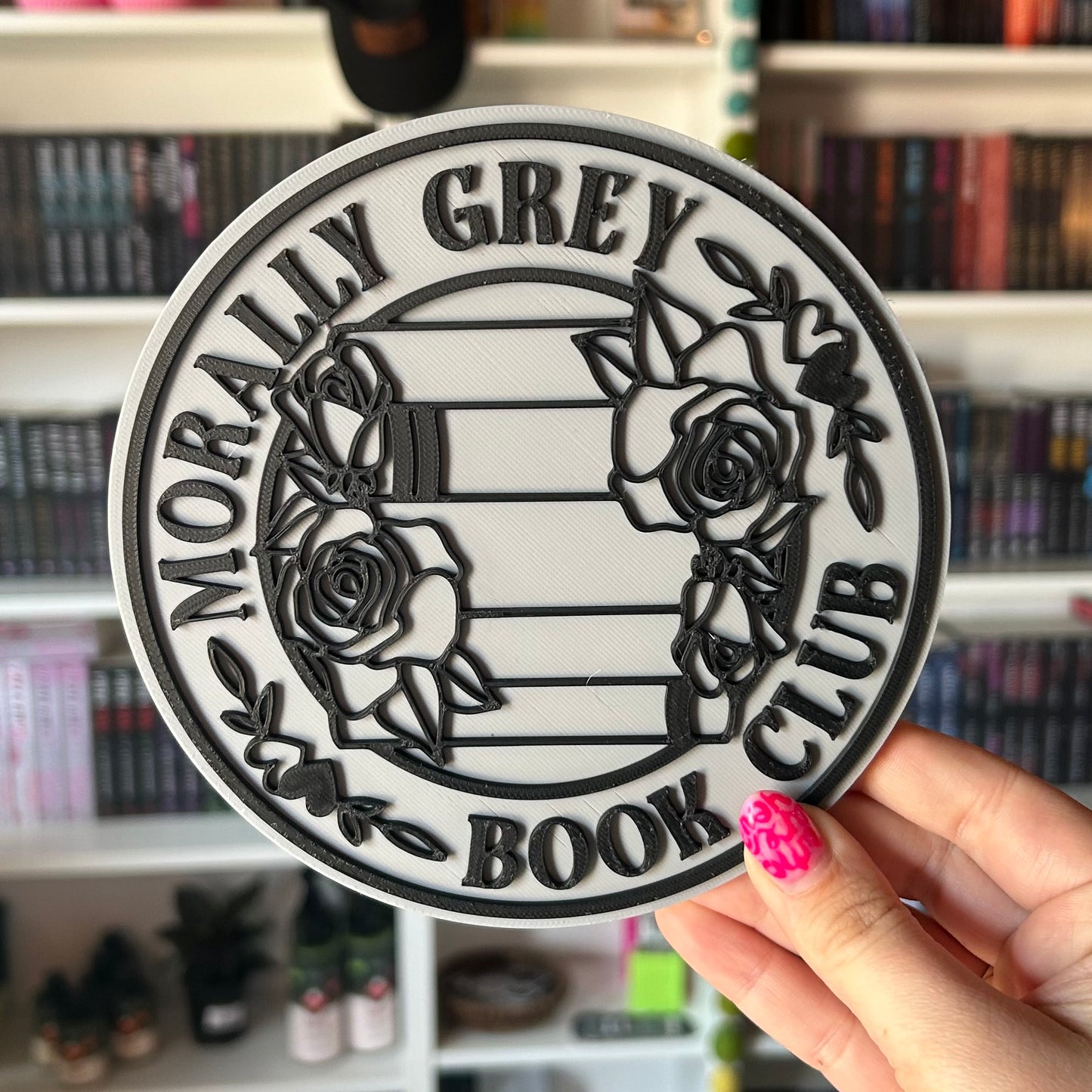 3D Print - Morally Grey Book Club Sign