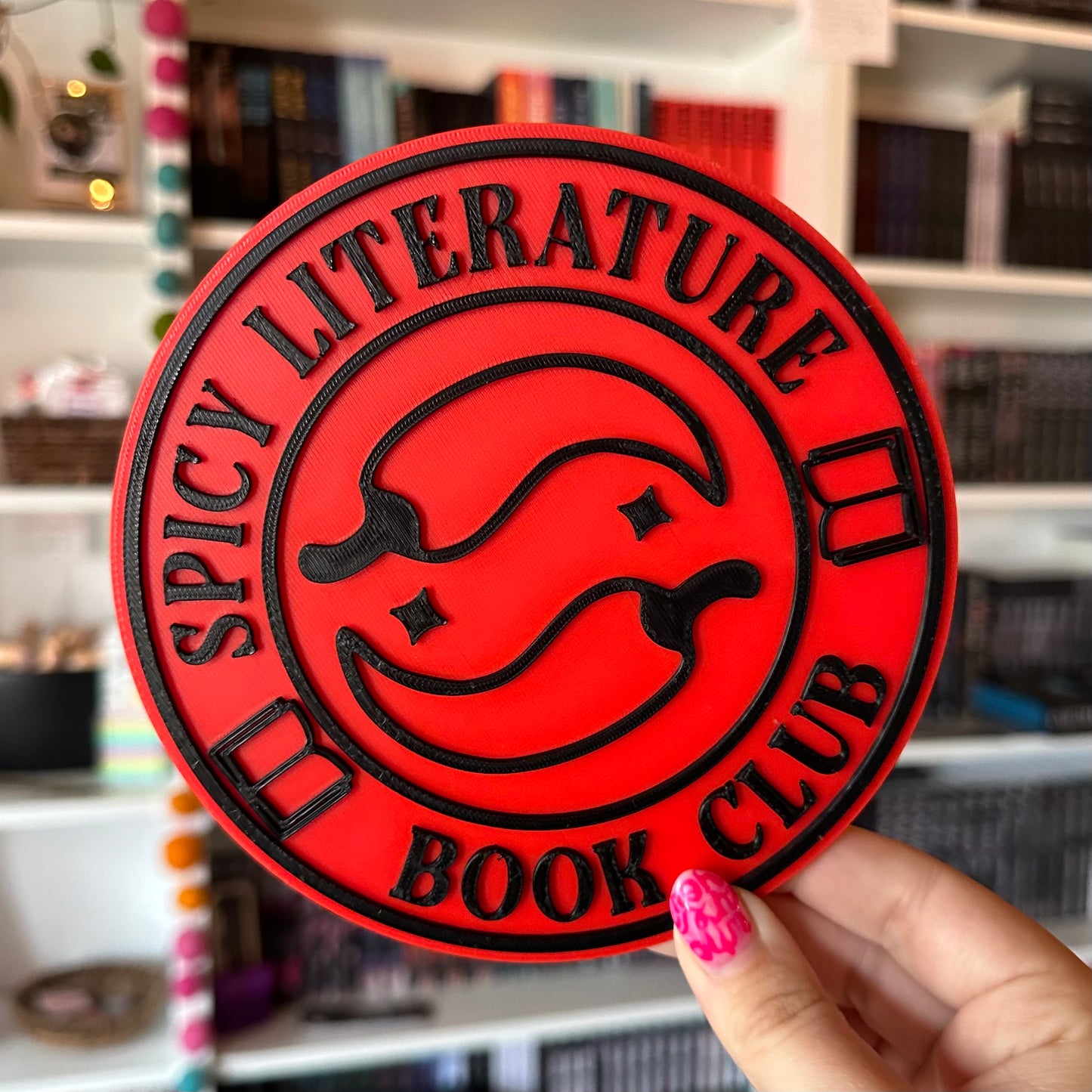3D Print - Spicy Literature Book Club Sign
