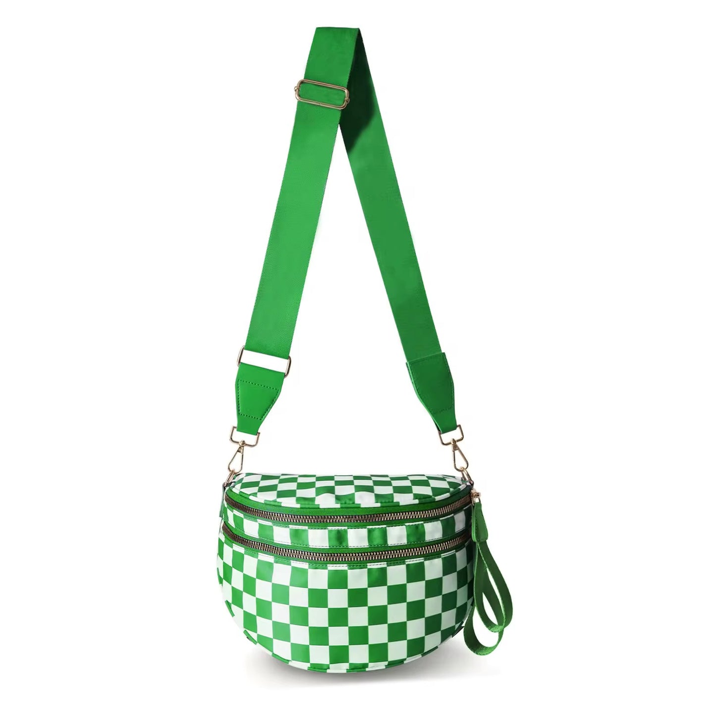 Bag - Checkered Crossbody Kindle Bag