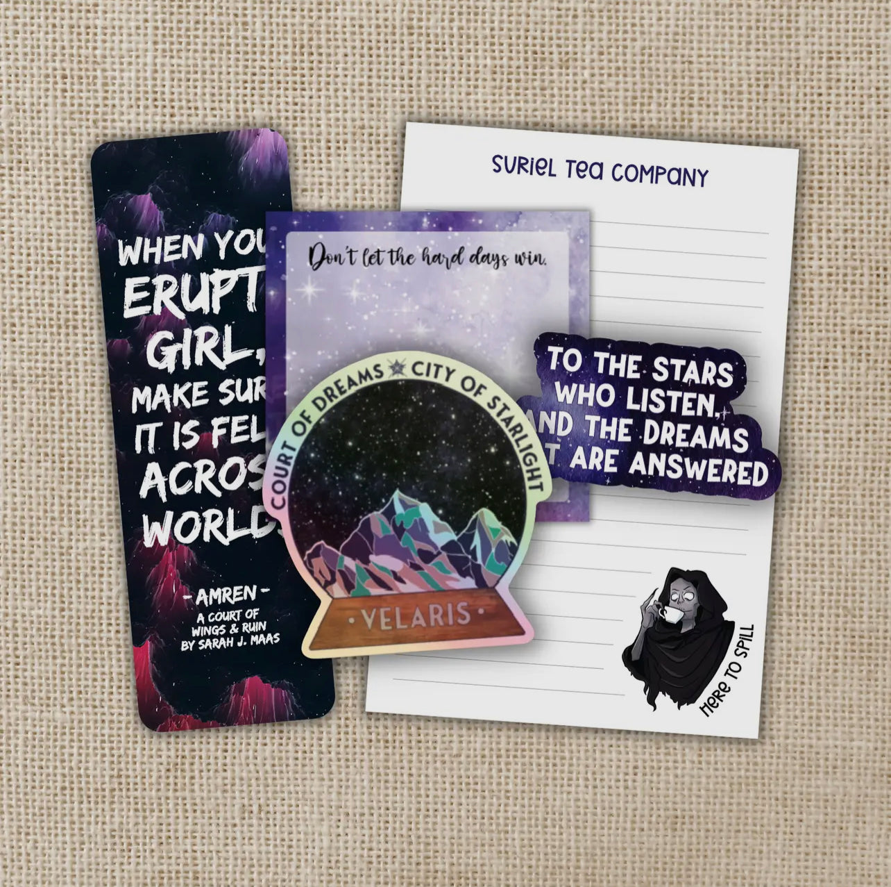 Stationery Set - A Court Of Thorns & Roses (ACOTAR)