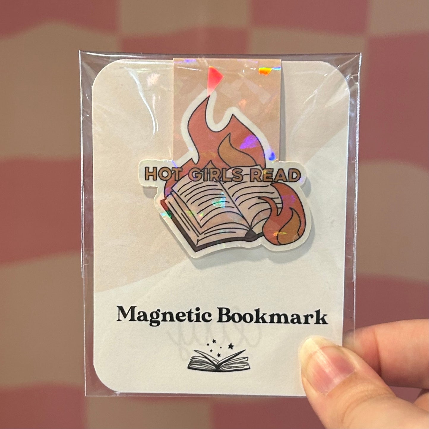 Magnetic Bookmark - Hot Girls Read Holographic