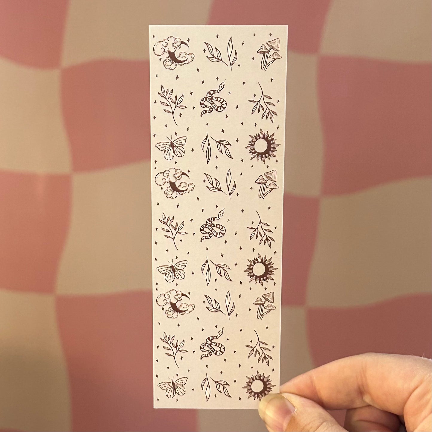 Bookmark - Cottage Floral Pattern