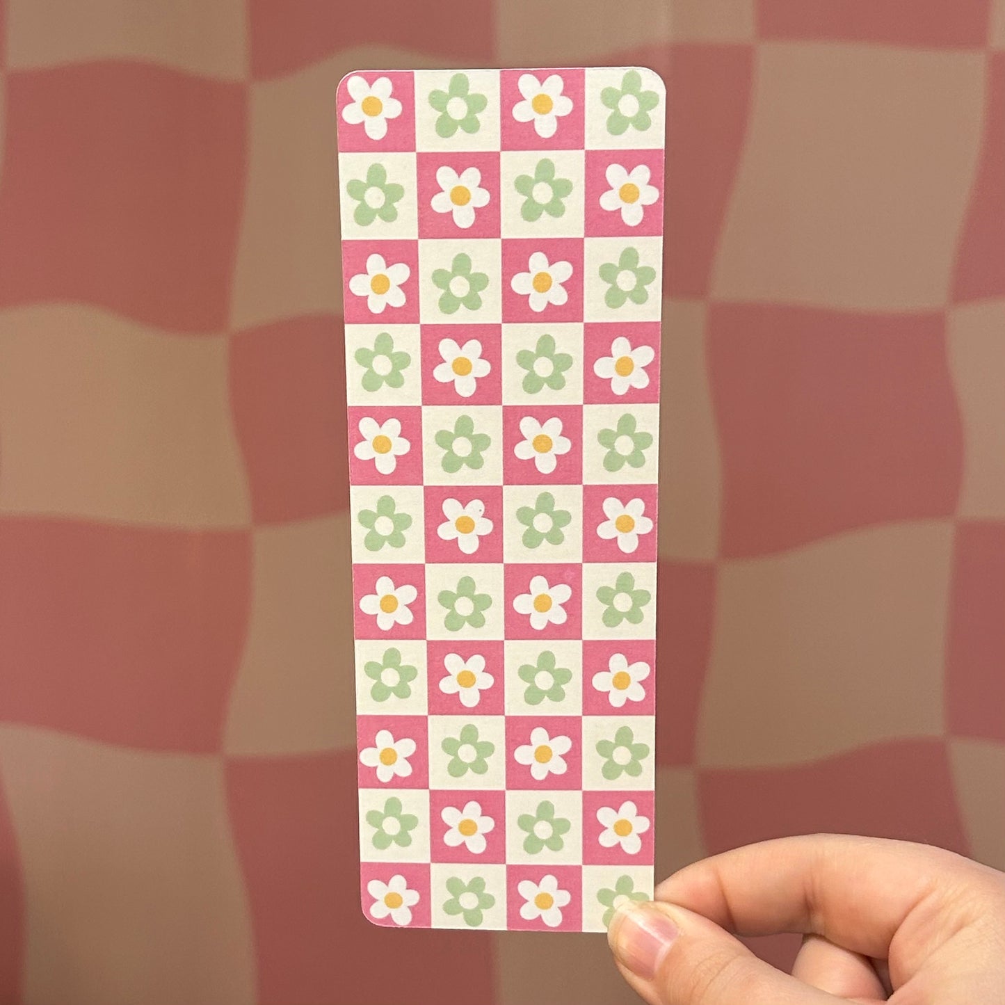 Bookmark - Checkered Floral