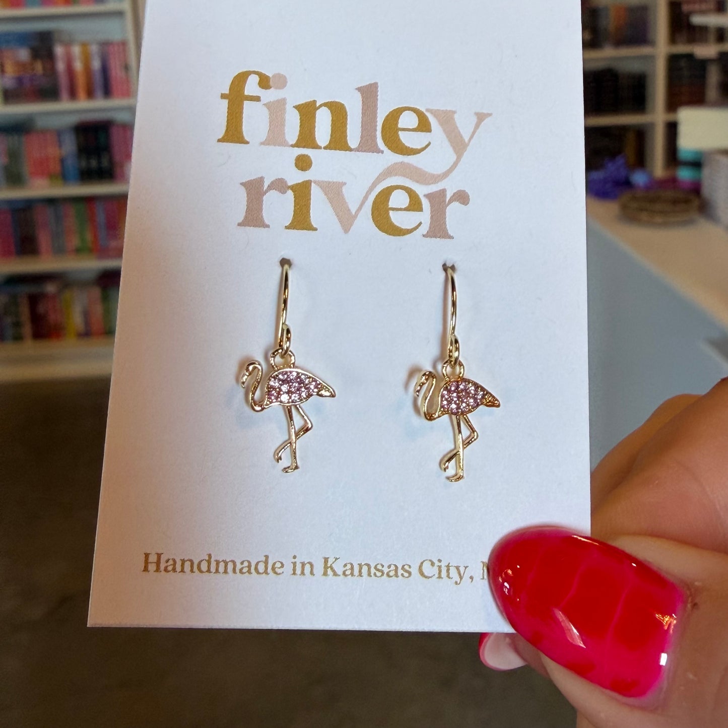 Mini Flamingo Earrings