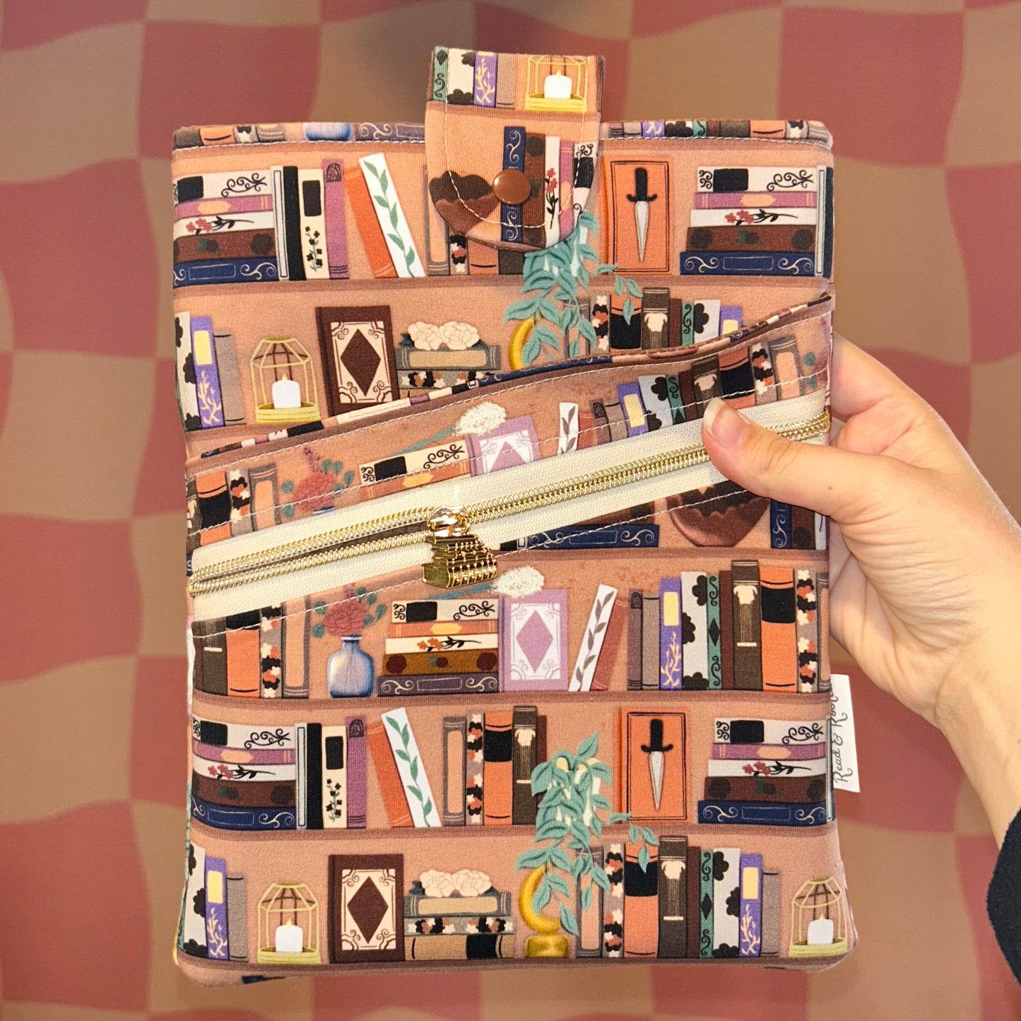 Peachy Bookshelf Book Sleeve PREORDER