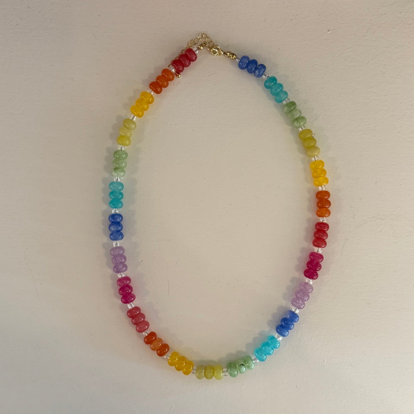 Rainbow Beaded Necklace