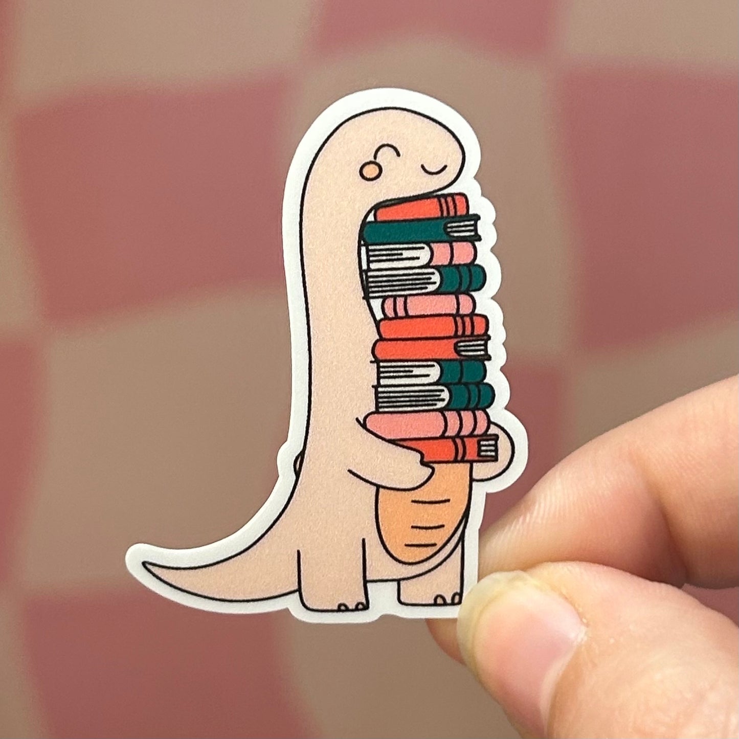 Sticker - Dino & Books