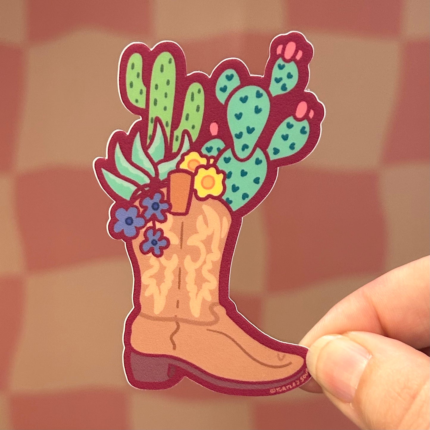 Sticker - Cactus Cowboy Boot