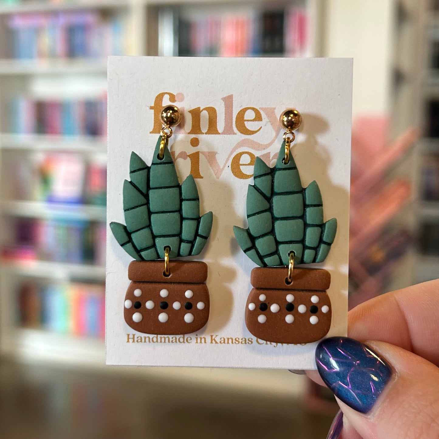 Snake Plant Earrings
