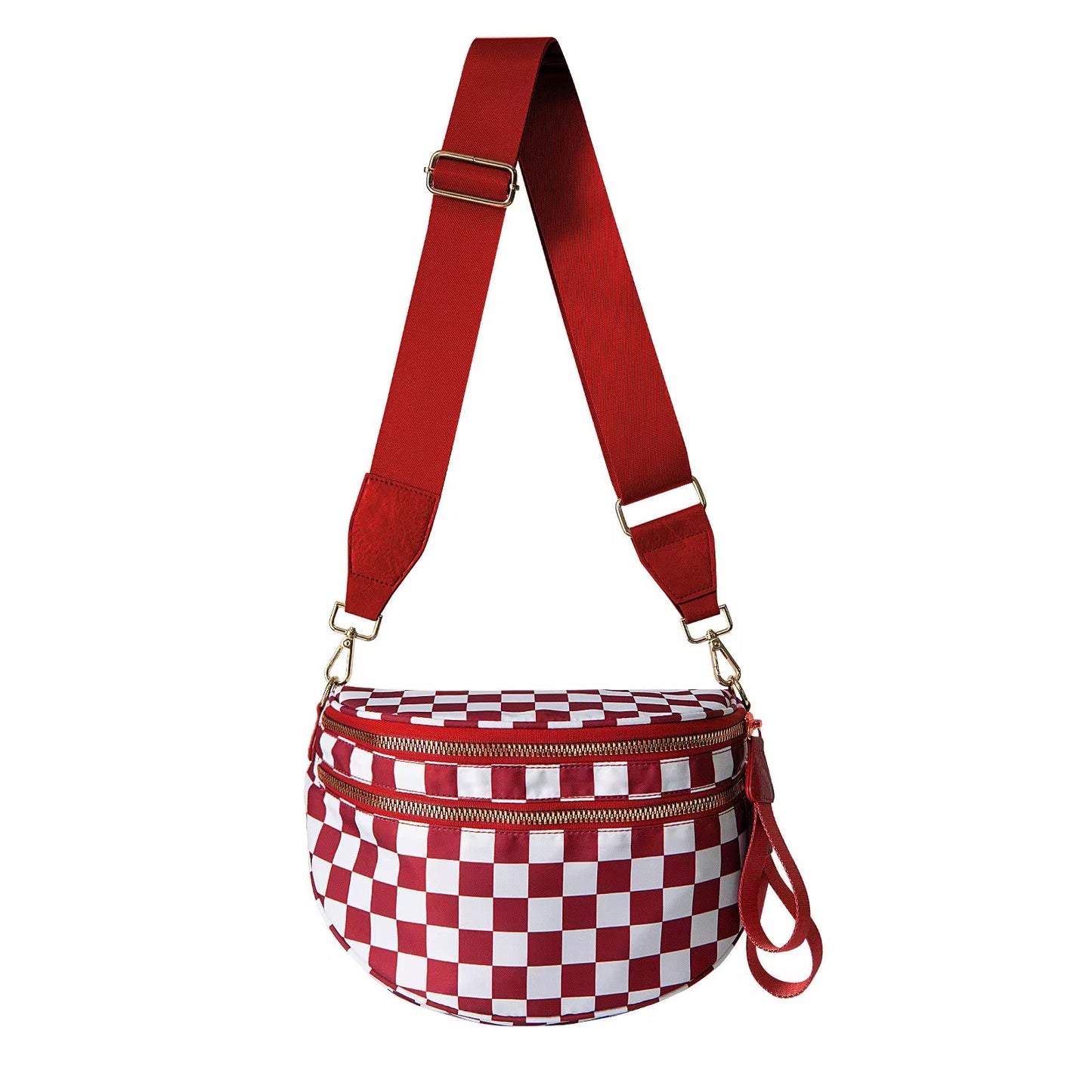 Bag - Checkered Crossbody Kindle Bag