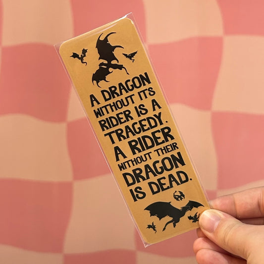 Bookmark - Dragon Without Their Rider (Fourth Wing)