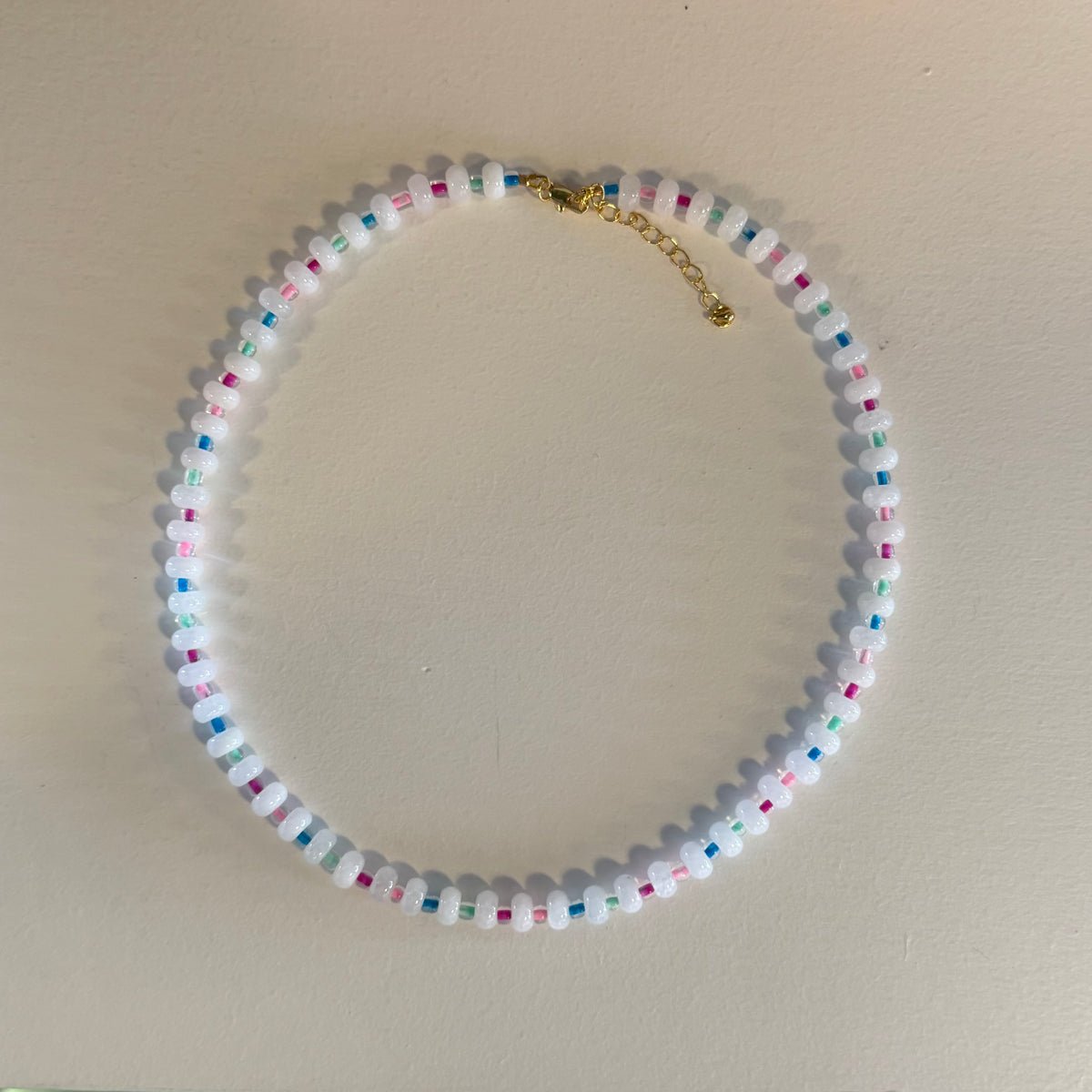 Frosted Sprinkles Beaded Necklace